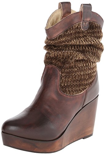 bed stu Women's Bruges Slouch Boot, Teak Rustic, 9 M US