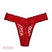 TALEVE Women's Sexy Lace Cheeky Thong Underwear Plus Size Nylon Hipster See Through Panties Pack of 5