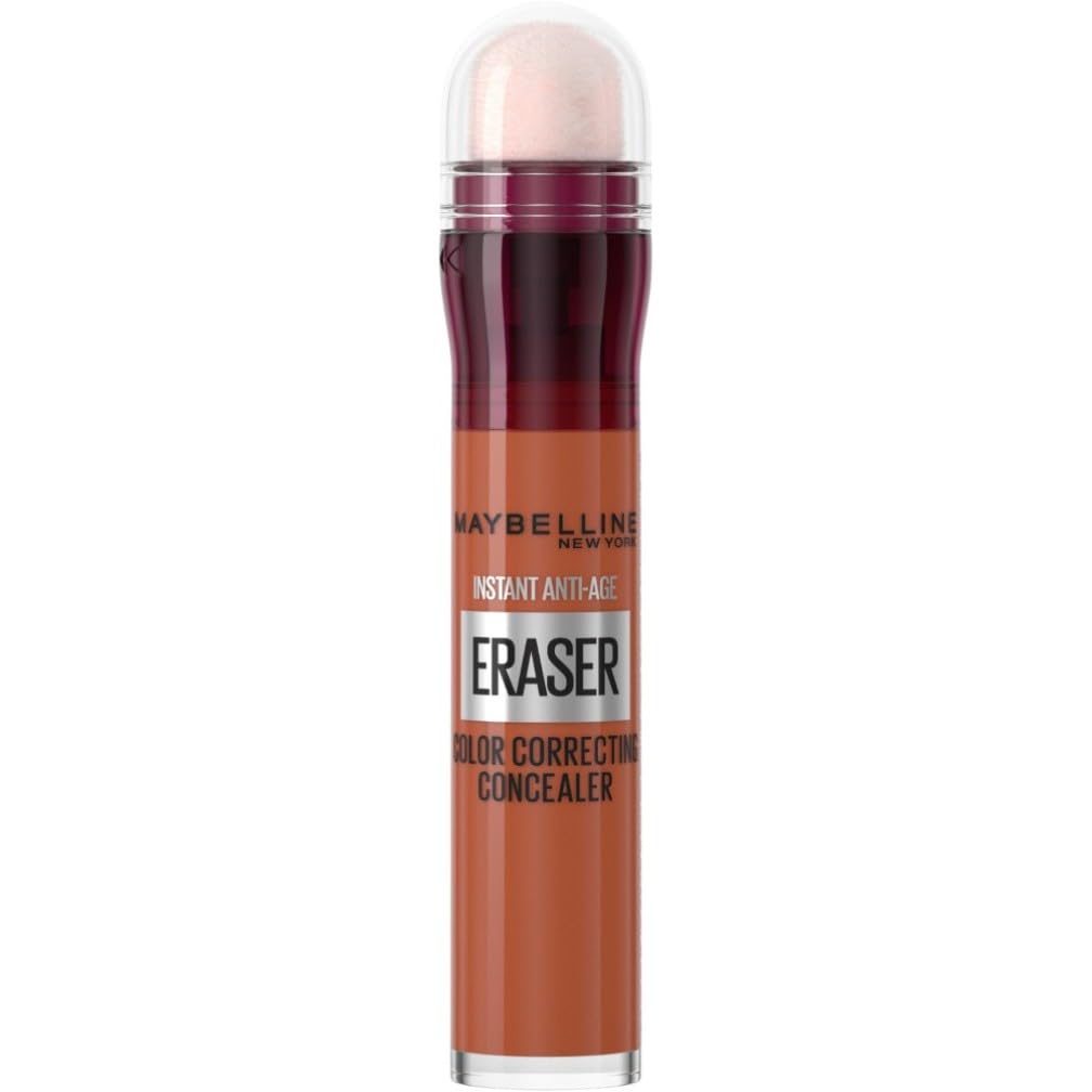 Maybelline New York Eraser Eye, Colour Correcting Concealer, Neutralises Dark Spots, for a Natural Soft-Focus Finish, Dermatologist Tested & Suitable for Sensitive Skin, (Orange)