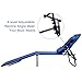 G Chaise Lounge Chair Outdoor Folding Bed Patio Beach Camping Recliner w/Hole for Face Pool Yard, Support 300 Lbs