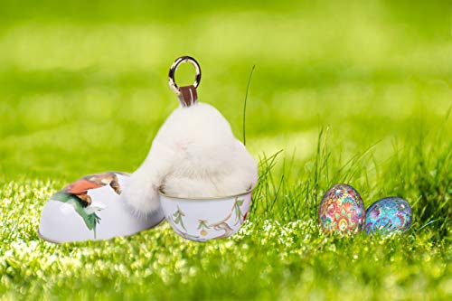 YISEVEN Mini Plüsch Kaninchen Schlüsselanhänger Osterhase Anhänger Fell Kuscheltier Hase Bommel Türdekoration Häschen… – Bild 8