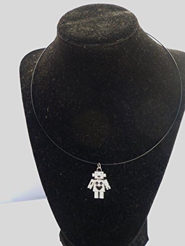 Robot Necklace Unisex Necklace Wire Necklace Choker Length Necklace