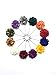 Unibuy Men's Lapel Pin Set with Handmade Flower Boutonniere For Suit (Gift Box Of 12)