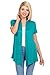 Pastel by Vivienne Women's Short Sleeve Open Front Vest