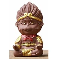 HKJCstore Monkey King Figurine Sun Wukong Statue Housewarming Congratulatory Gift Home Decor/car decoration (Brown A)