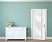 Plaza Astoria PA66WT Wall Mounted Over The Door Super Sized Jewelry Armoire Storage Cabinet with Vanity Full Length Dressing Mirror, White
