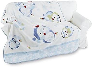 Hi Pile Printed 60x80 Throw-Winter Owl