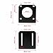 DROK 2Pcs Steel Black Nema 23 Stepper Motor Mount Bracket, Strong 57 Stepper Motor Holder Fixed Seat