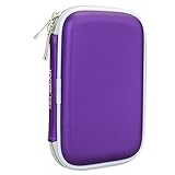 BIRUGEAR Hard Shell Carrying Case for Toshiba Canvio 3.0 Portable Hard Drive/ Automatic Backup / Canvio Basics 3.0 / Canvio Slim / Canvio Connect II / Canvio Premium - Purple