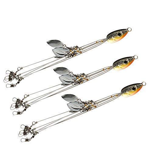 Ilure Alabama Rig Fishing Umbrella Lures Set Blade 5 Arm Stripers Bass Swim Baits