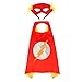 Halloween Superhero Dress Up Costumes for Boys and girls-5 Satin Capes with Felt Masks Comics Cartoon Dress Up Kids Toys