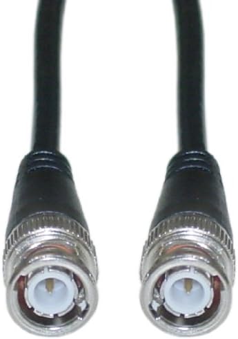 GadKo BNC RG58/U Coaxial Cable, Black, BNC Male, Solid Core, 100 foot