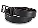 Alice & Elmer Men's Ratchet Dress Genuine Leather Belts With Matte Black Automatic Buckle
