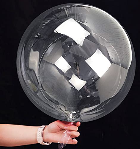 20 Inch Bobo Balloons Bubble Balloons, 20 Pcs Clear Bobo Balloon, Large Transparent Bubble Balloon for Christmas Wedding Birthday Party Decoration