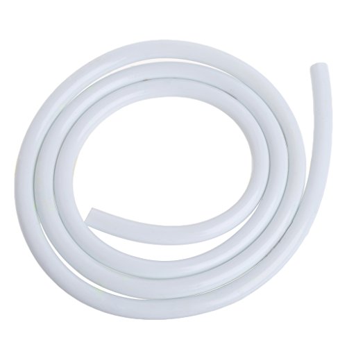 yournameI Motorcycle Bike Fuel Gas Oil Delivery Tube Hose Petrol Pipe 5mm I/D 8mm O/D, 1m (White)