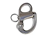2” ,2-5/8” Fixed Bail Snap Shackle for Bracelet, Sailboat –Stainless Steel .