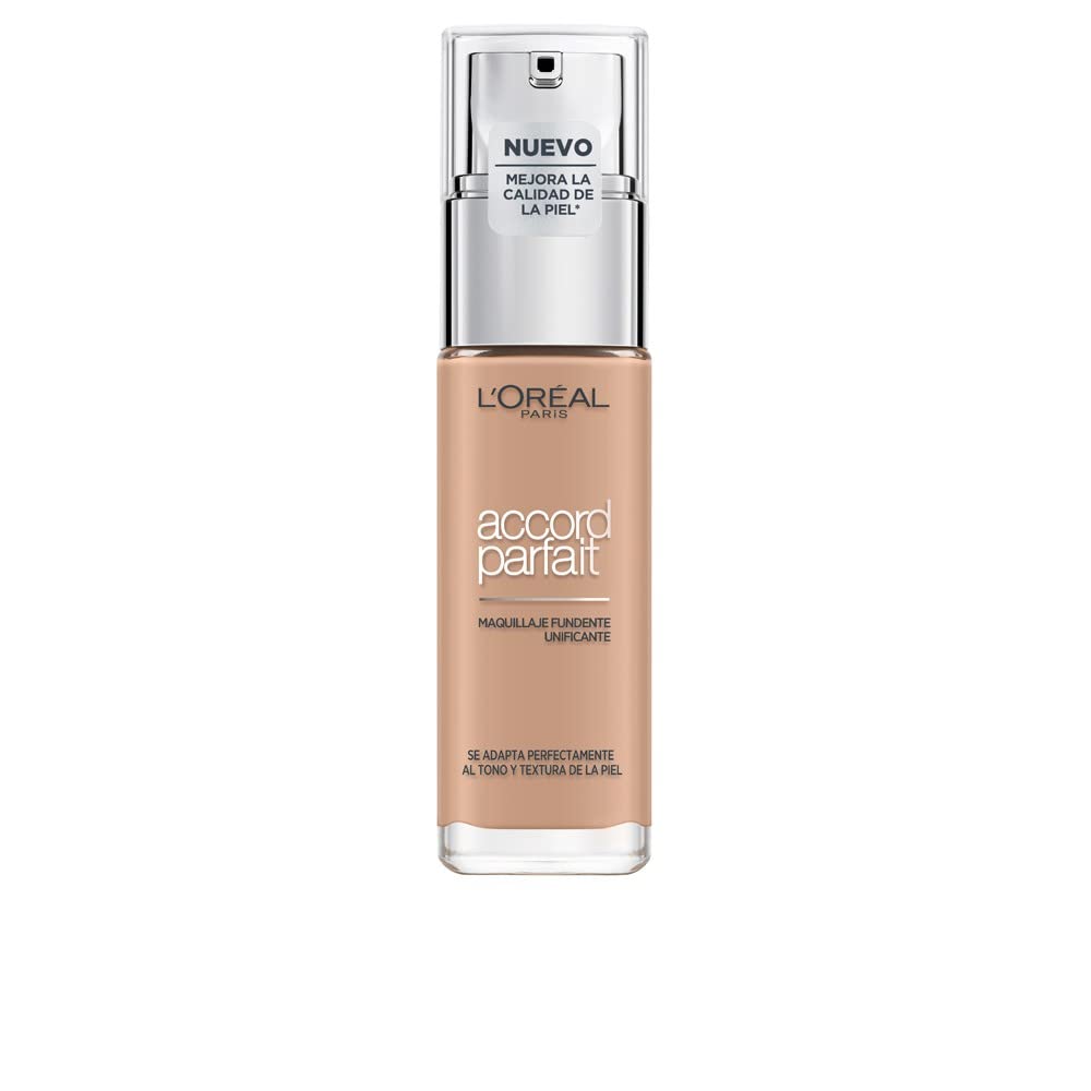 L'Oréal Paris Make-Up Designer Accord Parfait - 3.R/3.C Rose Beige - Foundation Foundation Foundation Liquid Dispenser Bottle - (Beige Rose, R3, Normal Skin, Dispenser Bottle, Liquid)