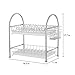 NEX Dish Rack Stainless Steel Two Tier Draining Rack Rustless Storage Rack with Chopstick Holder(D003)