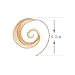 Zealmer Spiral Hoop Earrings Set Vintage Tribal Swirl Earrings for Women 3 Pairs in Gold