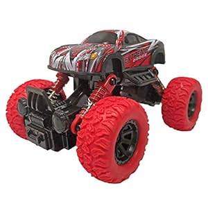 Popsugar Plastic Pull Back Rock Crawler Monster Truck, Pack of 1, Red