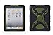 Pepkoo Ipad 2/3/4 Case Plastic Kid Proof Extreme Duty Dual Protective Back Cover with Kickstand and Sticker for Ipad 4/3/2 - Rainproof Sandproof Dust-Proof Shockproof (Black/Olive)