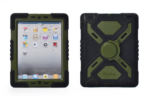 Pepkoo ipad mini 1& 2 case plastic kid proof extrem…