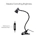 CeSunlight Zoomable Clip on Light, Clamp Reading Light for Dorm Bed Headboard, Dimmable Spotlight with 3 Color Temperature Options, 10 Dimmable Brightness Levels, Adjustable Beam Angle