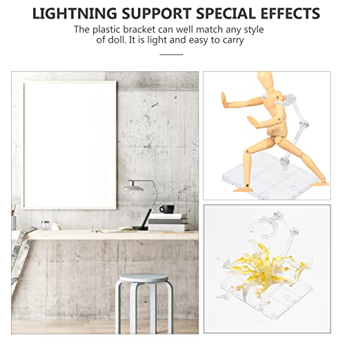 Action Figure Display Stand With Special Effects - Plastic Bracket For Toy Collection