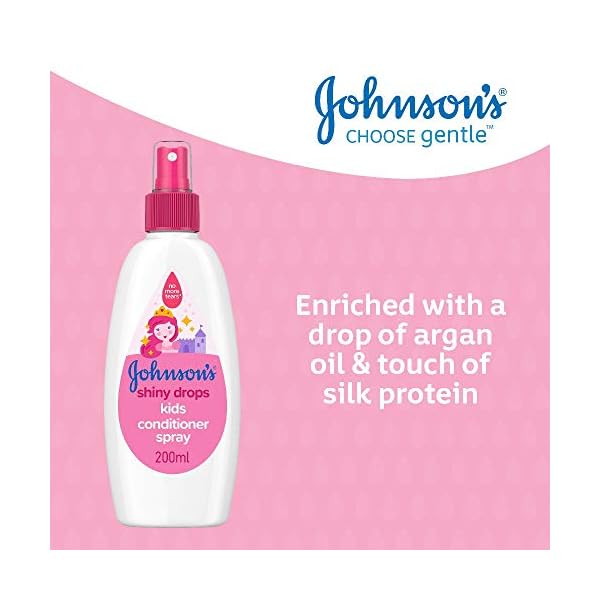 JOHNSONS-Shiny-Drops-Kids-Conditioner-Spray-200ml--Designed-to-Boost-Hairs-Natural-Shine--pH-Balanced-for-Delicate-Skin Johnson's Shiny Drops Kids Conditioner Spray 200ml - Designed to Boost Hair’s Natural Shine - pH Balanced for Delicate…