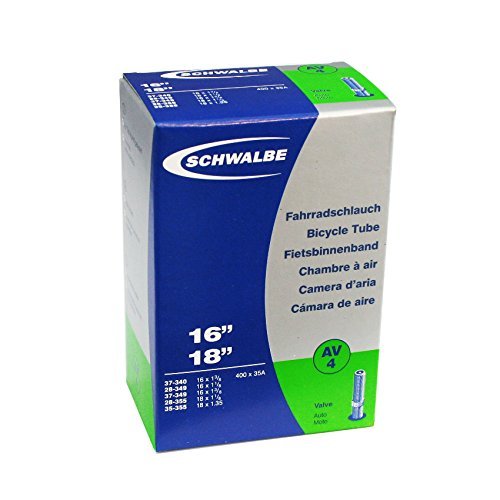Photo 1 of Schwalbe AV4 Tube Schrader (450 x 35A) - 16 x 1 1/8-1.35 Inches by Schwalbe