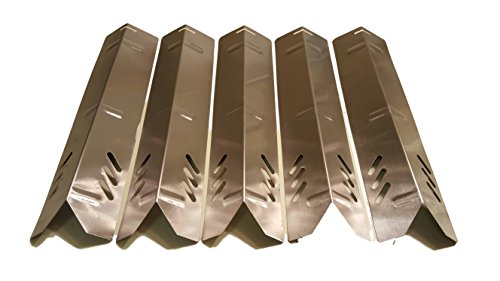 Set of 5 Stainless Steel replacement heat plates for Uniflame Grill Models GBC1059WB,GBC1059WE-C, GBC1255W/BY12-084-029-98 and other models