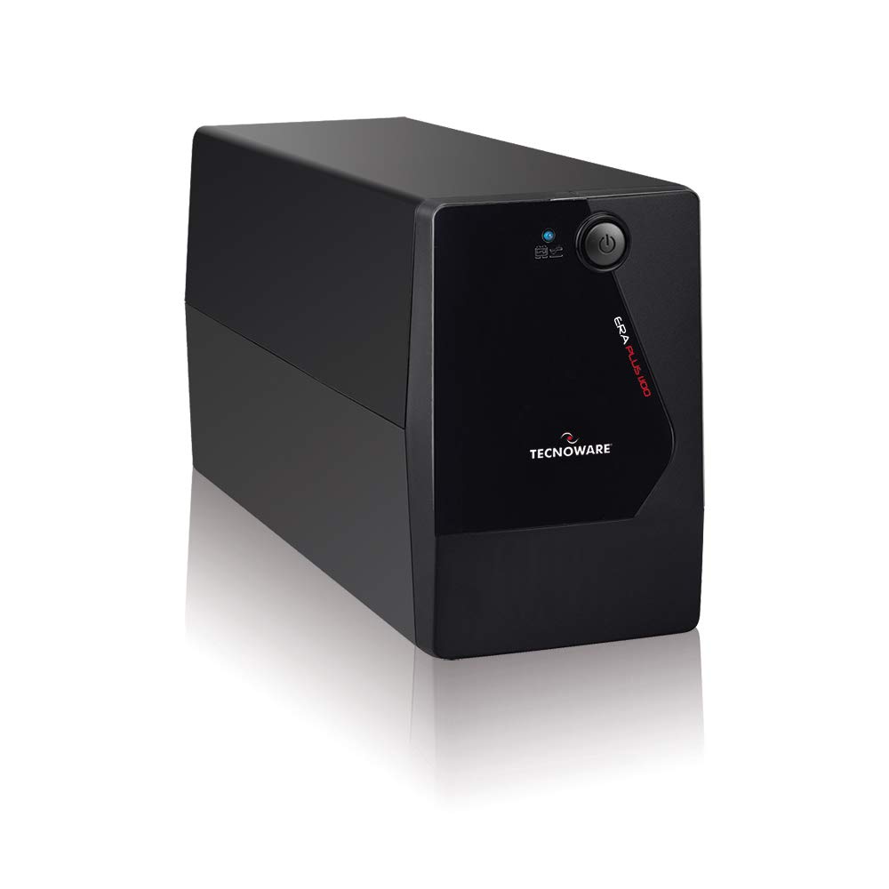 Tecnoware Power Systems UPS ERA PLUS 1100 Uninterruptible Power Supply - 4 IEC outputs - Autonomy up to 17 min with 1 PC or 60 min with Modem Router - Power 1100 VA