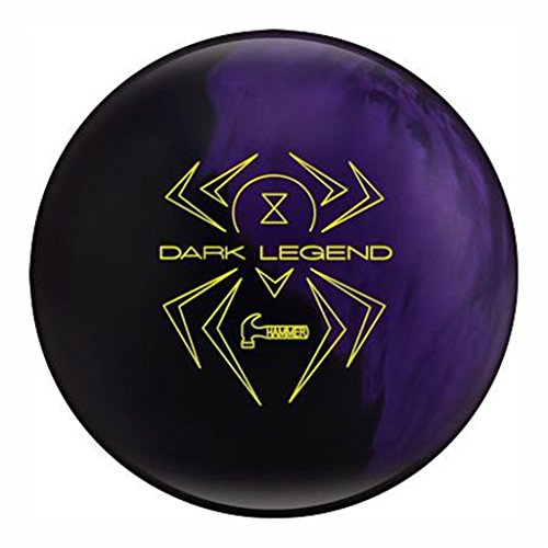 Hammer Dark Legend Bowling Ball, Black/Purple Pearl, 14 lb General General