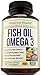 Fish Oil Omega 3 Supplement - Helps Boost Brain Power, Memory, Focus & Cognition. Promotes Cardiovascular & Immune Health. Supports Healthy Joints, Eyes & Skin. 100% All Natural Essential Fatty Acids