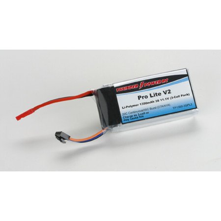 1350mAh 3-Cell/3S 11.1V 20C Pro Lite V2 LiPo, JST