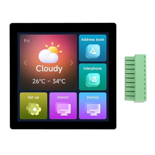 ESP32-S3 Development Board, 4 Inch Multi Touch LCD Screen with 480x480 Resolution 65K Colors BLE5 Capacitive Touch Display Supports CAN RS485 I2C Interfaces