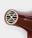 Kiss Products Red Ceramic 2500 Watt Turbo Dryer Plus 3 Styling Attachments, 2.7 Pound