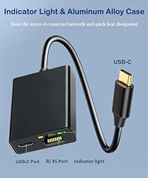 ZEXMTE USB C to Ethernet Adapter for TV Stick- USB