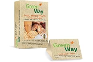 Insects Limited Greenway Pantry Food Moth Traps (12Traps) - Alternative to Naphthalene Balls and Moth Balls - Pheromone Attractant