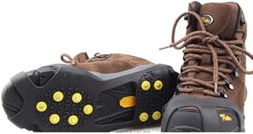 Amazon Co Jp シューズアイゼン スノーシュー 靴滑り止めスパイク 左右簡単 アイゼン ゴム ３７ Size L スポーツ アウトドア