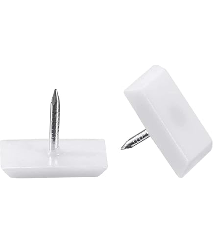 METALLIXITY Furniture Feet Nail (18mm/0.71in) 40Pcs, Plastic Square - View #2
