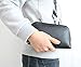 Leather Makeup Bag,Medium Litchi Pattern Cosmetic Bag Pouch Purse Handbag Organizer with Zipper,Toiletry/Travel Bag for Brushes Jewelry Accessories Collection for Women（Black）