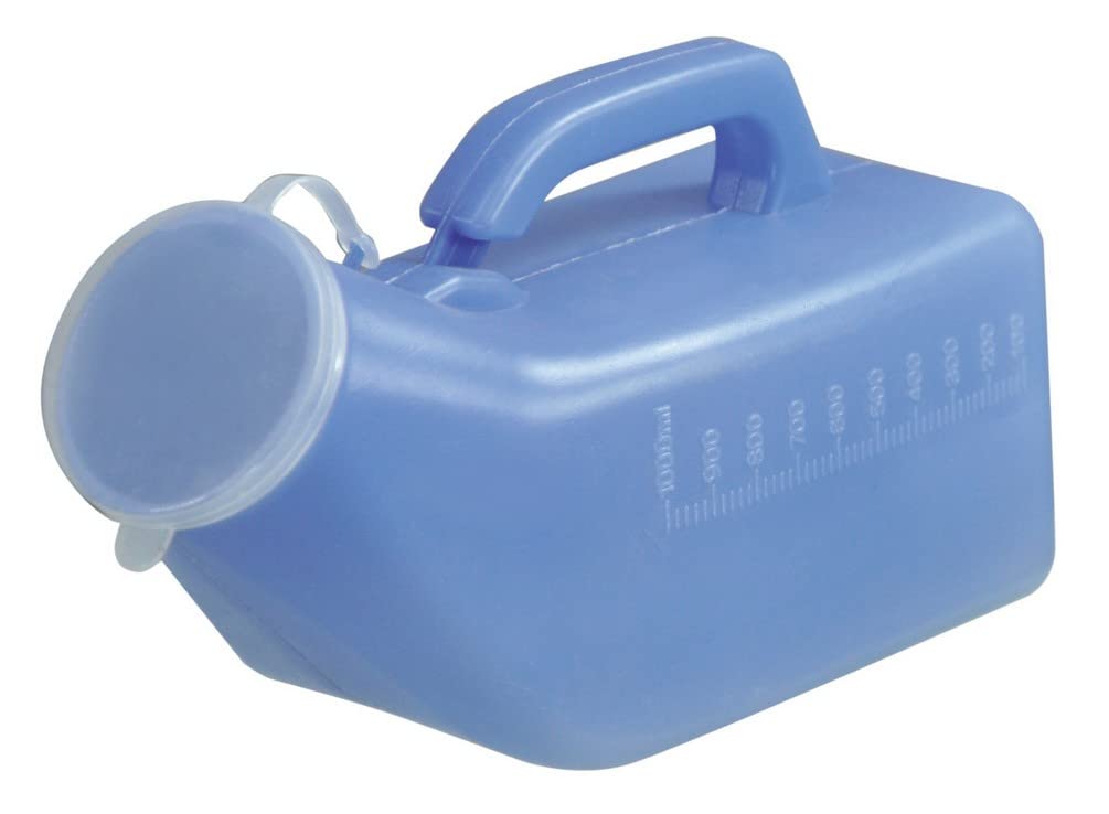 Aidapt Male Portable Urinal 1L Capacity Spill Resistant with Carry Handle