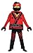 Disguise Kai Lego Ninjago Movie Deluxe Costume, Red, Medium (7-8)