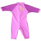 Nozone Fiji Sun Protective Baby Swimsuit in Bahama/Fuchsia, 0-6 months
