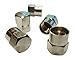 Muzzys -Set of 100- Premium Chrome Valve Stem Caps, Tire Rim Wheel Nuts, TPMS Safe, Chromies, Universal Fit: Car, Truck, Bike, Corrosion Proof