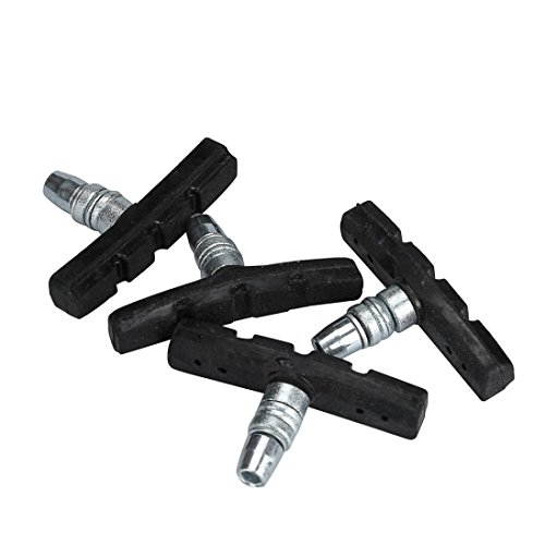 Ecosin Fashion 4PC Bike Cycling Brake V-Brake Holder Pads Blocks Durable Rubber Parts