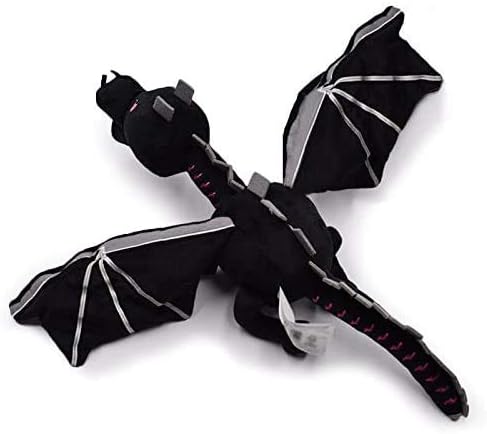 Amazon Gugui60 センチメートルエンダードラゴンぬいぐるみゲーム人形クールブラックドラゴンぬいぐるみソフトぬいぐるみぬいぐるみ子供の誕生日プレゼントクリスマス装飾 ぬいぐるみ おもちゃ