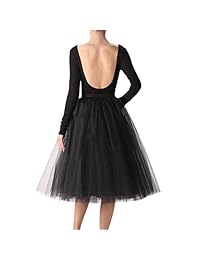 Planeación de boda Falda de fiesta de graduación de tul corto hasta la rodilla de tutú para dama