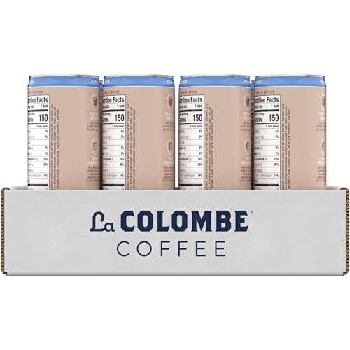 LA COLOMBE COFFEE, OATMILK DOUBLE LATTE, 11 FL OZ CANS (PACK OF 12), COFFEEHOUSE QUALITY COLD BREW, SPECIALTY GRADE COFFEE BEANS, READY-TO-DRINK ON-THE-GO